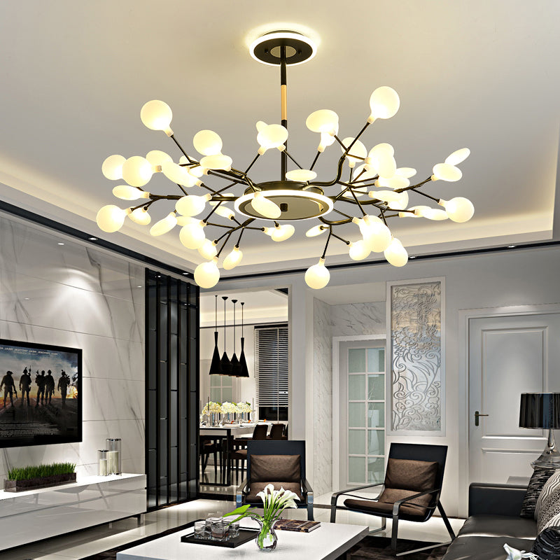 Postmodern Firefly LED Chandelier Acrylic Living Room Suspended Lighting Fixture