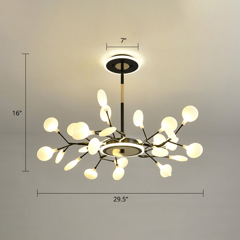 Postmoderne Firefly -LED -Kronleuchter -Acryl -Wohnzimmer Hängnisbeleuchtung