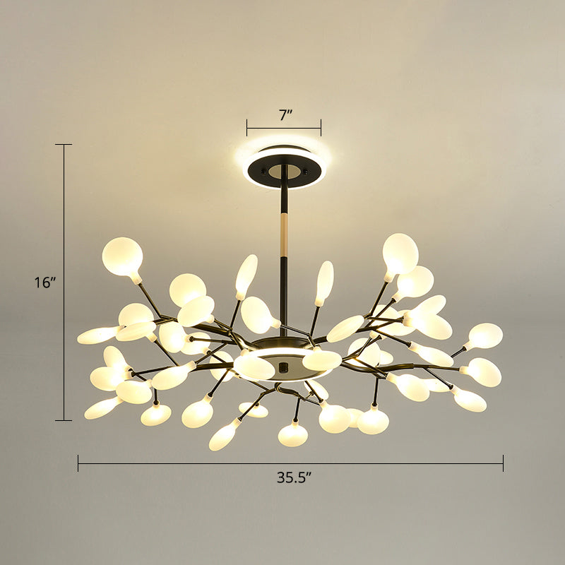 Postmoderne Firefly -LED -Kronleuchter -Acryl -Wohnzimmer Hängnisbeleuchtung