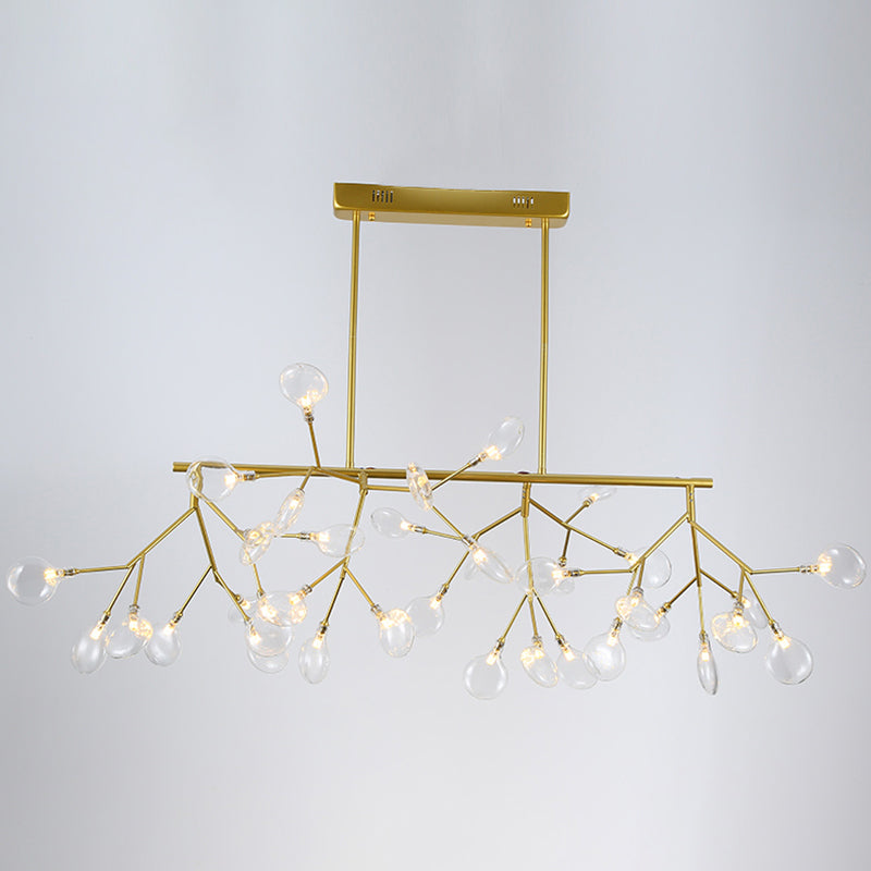 Firefly LED Island Light Postmodern Acrylic Dining Room Linear Pendant Ceiling Lamp