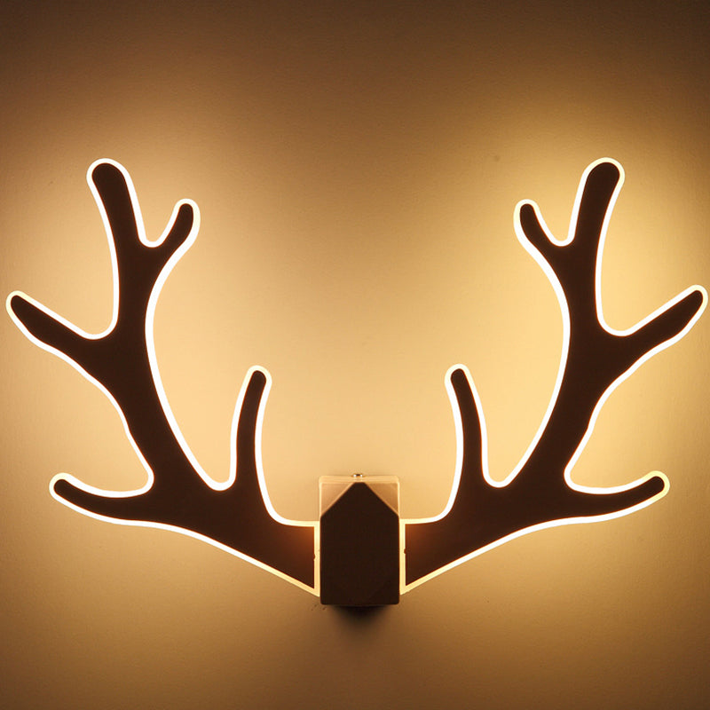 Deer Horn Shaped LED Wall Light Decorative Metal Corridor Sconce Lighting Fixture