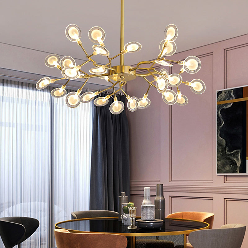 Heracleum Wohnzimmer Kronleuchter Lampe geblasenes Glas 30 Lampen postmoderne Anhängerleuchte