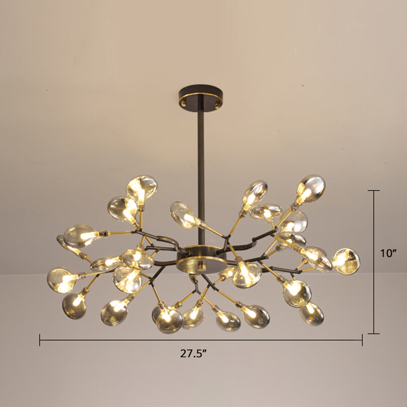 Heracleum Wohnzimmer Kronleuchter Lampe geblasenes Glas 30 Lampen postmoderne Anhängerleuchte