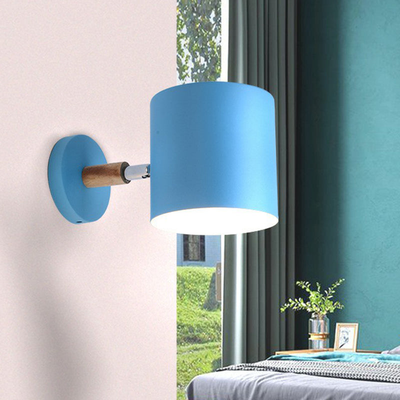 Iron Swivel Shade leeslamp Macaron 1 hoofdmuurverlichting ideeën voor kinderslaapkamer