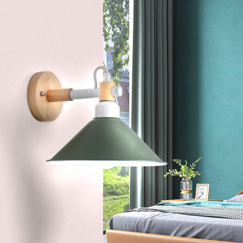 Iron Swivel Shade leeslamp Macaron 1 hoofdmuurverlichting ideeën voor kinderslaapkamer