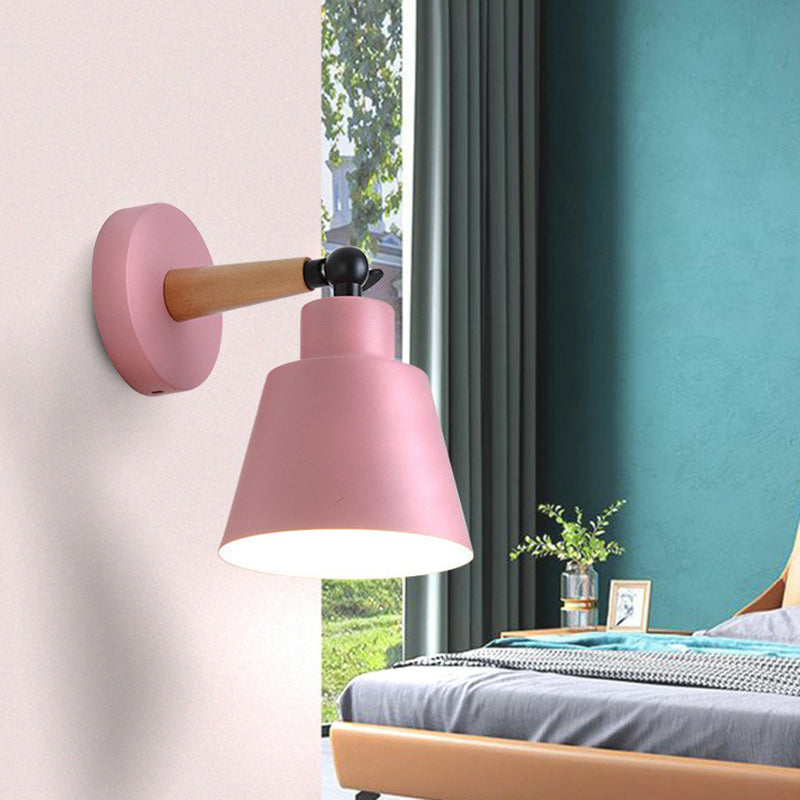 Iron Swivel Shade leeslamp Macaron 1 hoofdmuurverlichting ideeën voor kinderslaapkamer