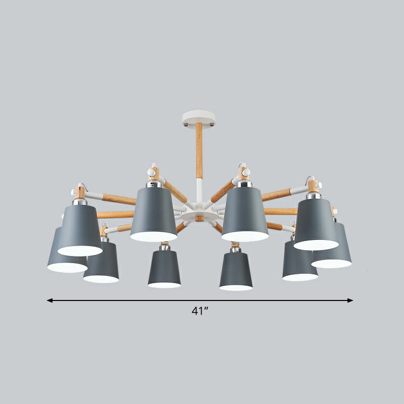 Lustre pivotable Light Nordic Nordic Metal Living Room Pendant Lighting