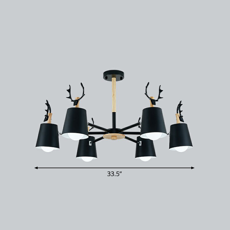 Lustre pivotable Light Nordic Nordic Metal Living Room Pendant Lighting