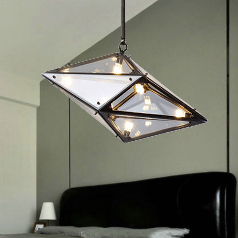 Horizontal/vertikaler Diamantanhänger Lampe Moderne Bernstein/Rauchglas Multi -Lichter Wohnzimmer LED -Deckenleuchte, 23,5 "/31"/42 "breit
