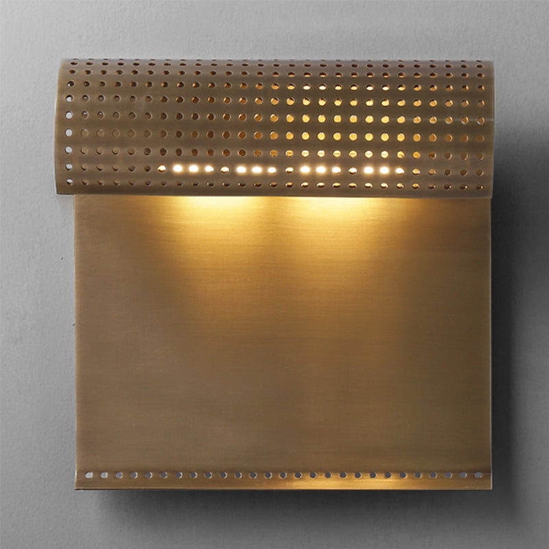 Tradizionale 1 head sconce sconce nero/oro piega per parete illuminazione montata con tonalità metallica per comodino