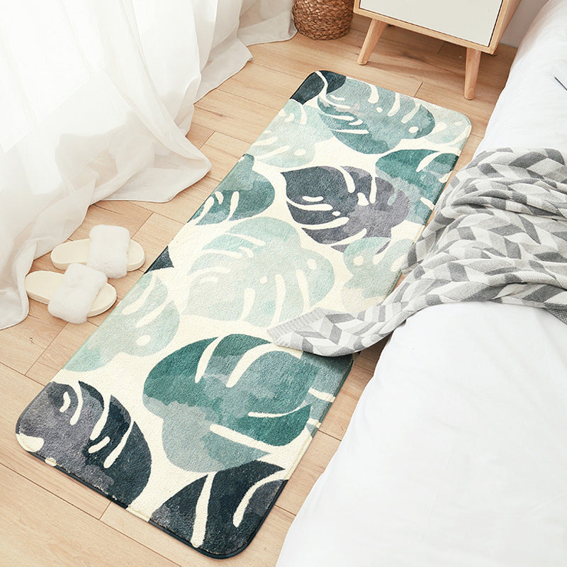 Modern handbedrukt tapijt Veelkleurig lamswollen binnentapijt Antislip achterkant Huisdiervriendelijk tapijt voor decoratie