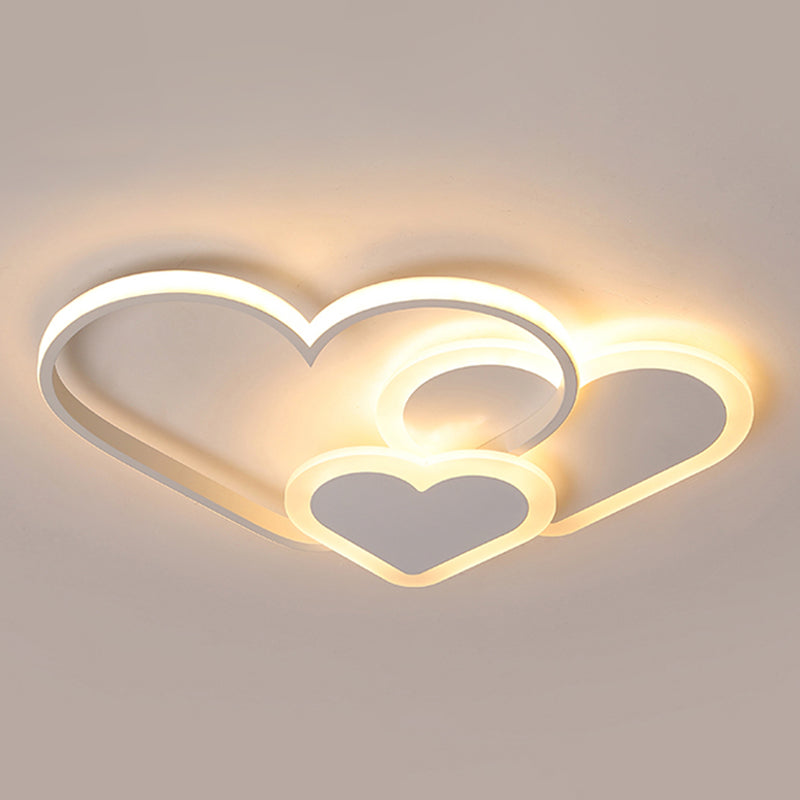 Modern, stijlvol, liefdevol hart-plafondmontagelicht Acryl LED-inbouwlicht voor de kleuterschool