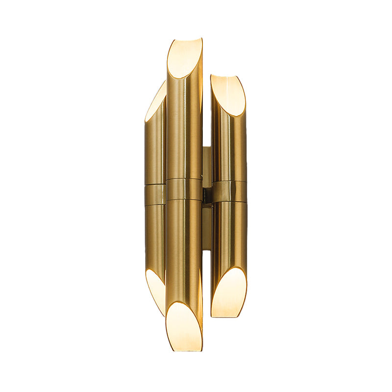 Lámpara de dorado Lámpara de apliques Tradición de iluminación de pared LED de metal en luz cálida/blanca para el pasillo