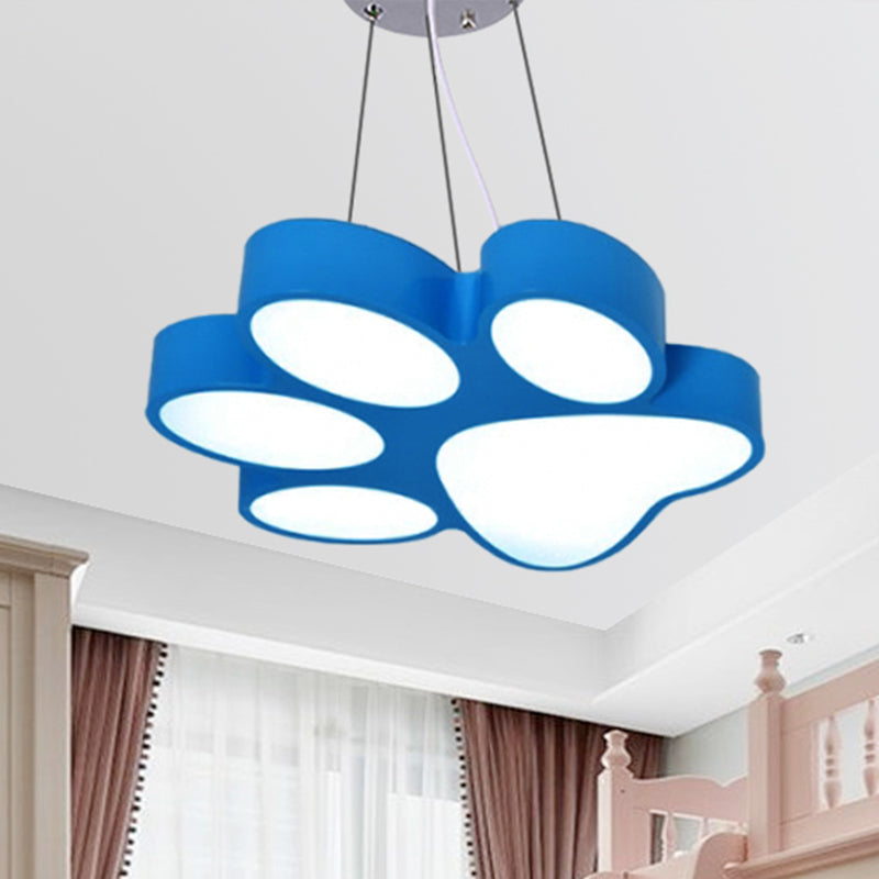 Doggy Paw Bathroom Pender lampe acrylique Cartoon LED Hanging Light