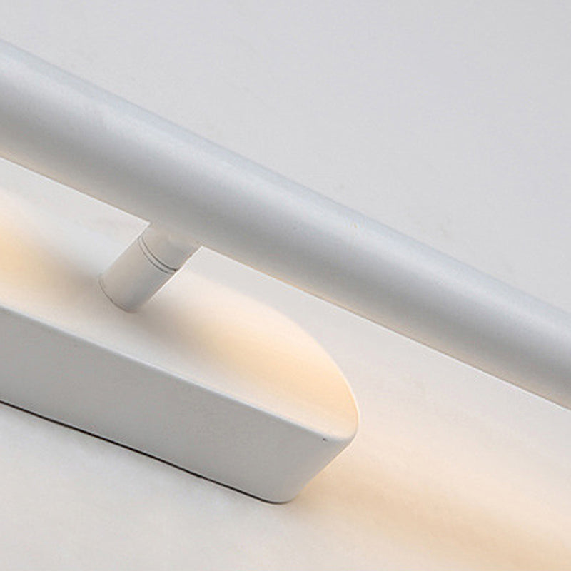 Tubo de tocador de metal iluminación LED moderno LED blanco/pared negra en luz blanca/cálida/natural, 19 "/23"/27 "de ancho