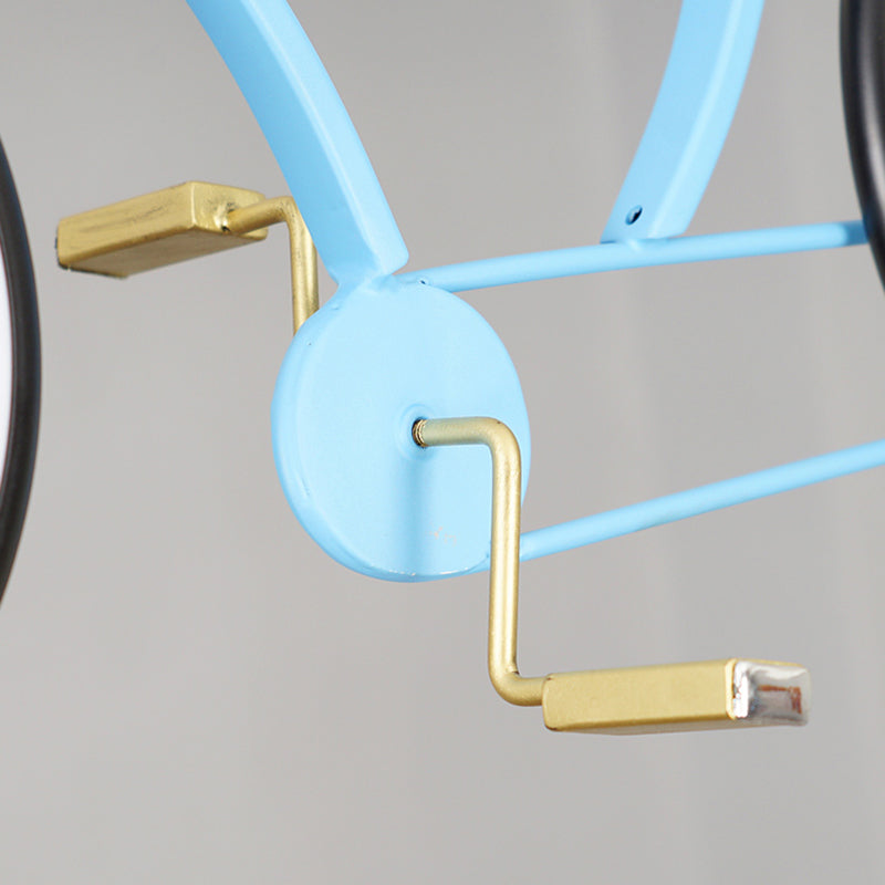 Bicycle LED Pendant Chandelier Creative Acrylic Childrens Bedroom Hanging Light Fixture