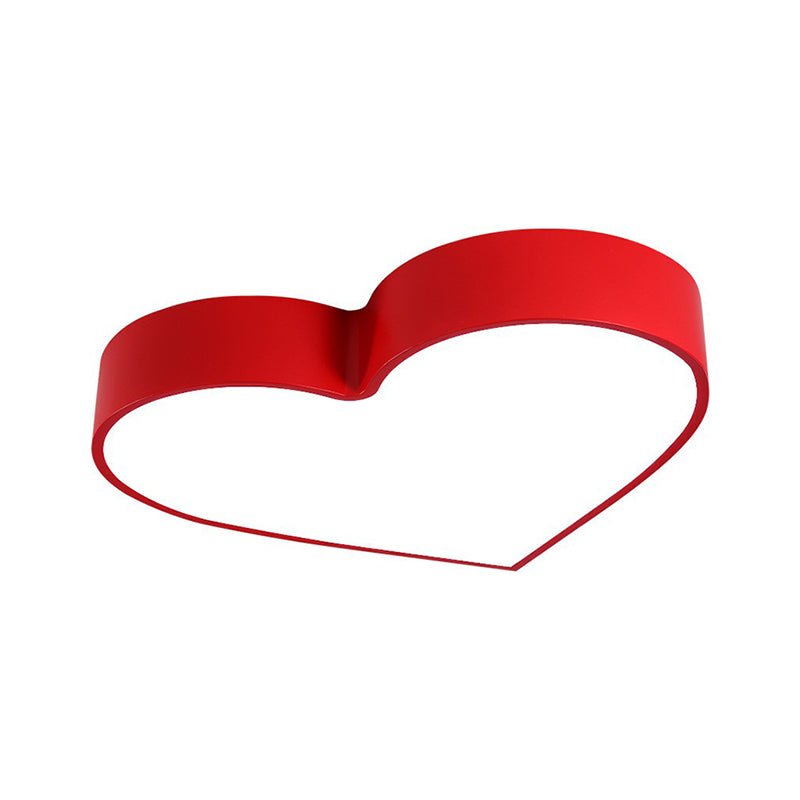 Liebende Herz Flush Deckenleuchte Romantische Karikatur Acryl Schlafzimmer LED Flush Mount