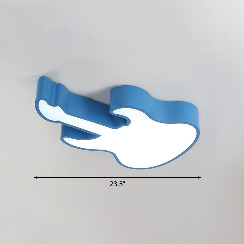 Luz de techo empotrada para guitarra, accesorio de iluminación LED de acrílico para aula, montaje empotrado