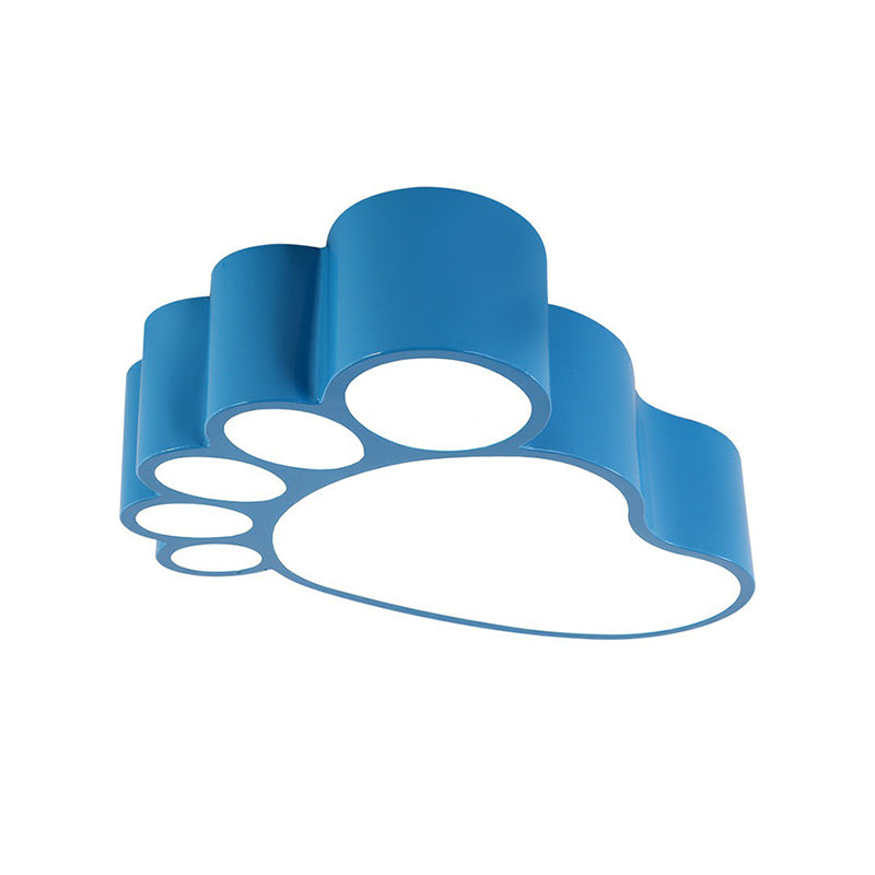 Childrens Feet Geformte Flush Mount Metallic Schlafzimmer LED Bündig Deckenleuchte