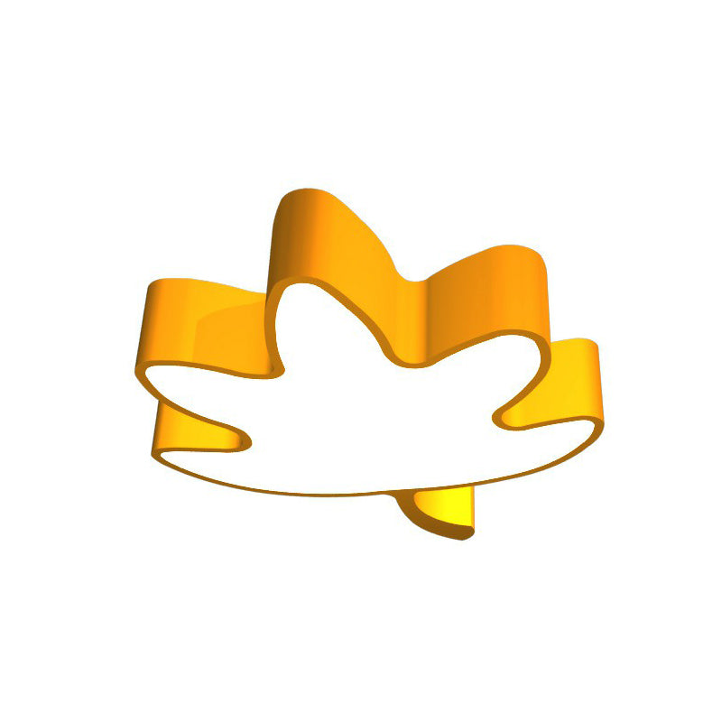 Ahornblattförmige Kindergarten-Deckenleuchte, Acryl-Cartoon-Unterputz-LED-Licht