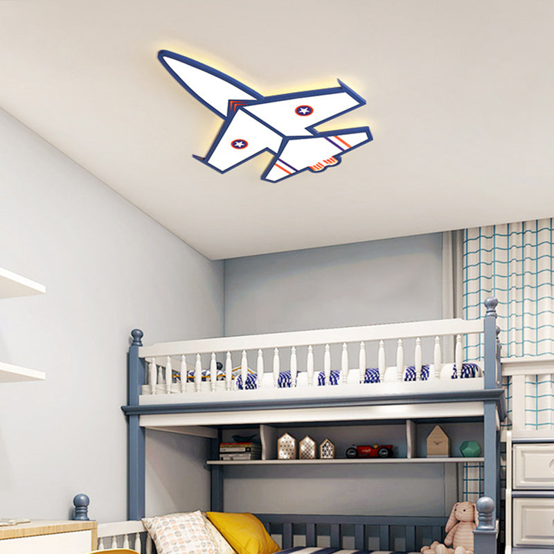 Ultradelgado avión LED luces incrustadas dibujos animados acrílico luces de techo para habitaciones infantiles