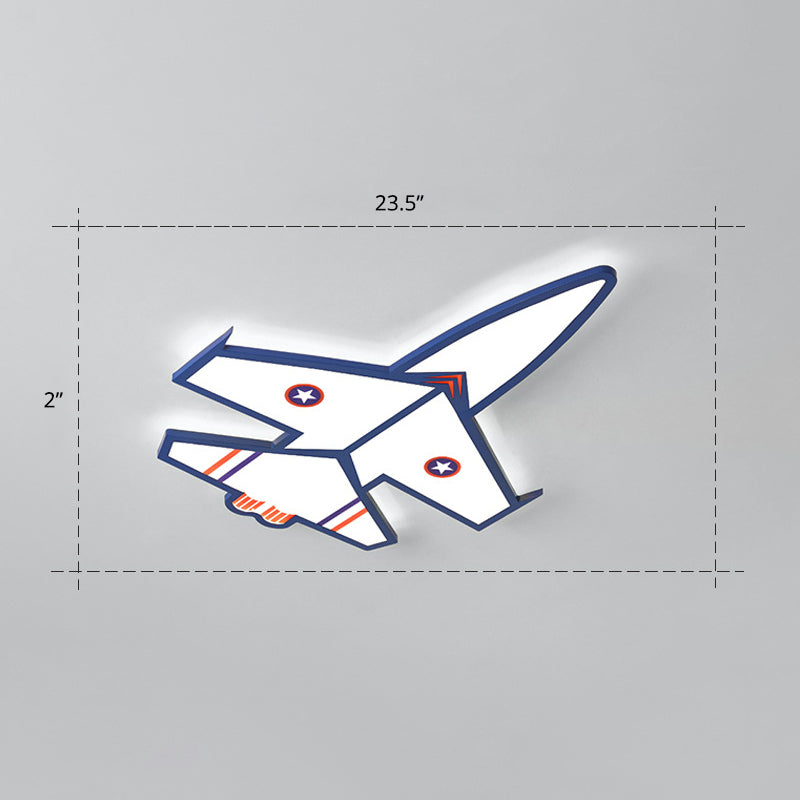 Ultradelgado avión LED luces incrustadas dibujos animados acrílico luces de techo para habitaciones infantiles