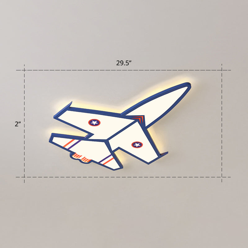 Ultradelgado avión LED luces incrustadas dibujos animados acrílico luces de techo para habitaciones infantiles