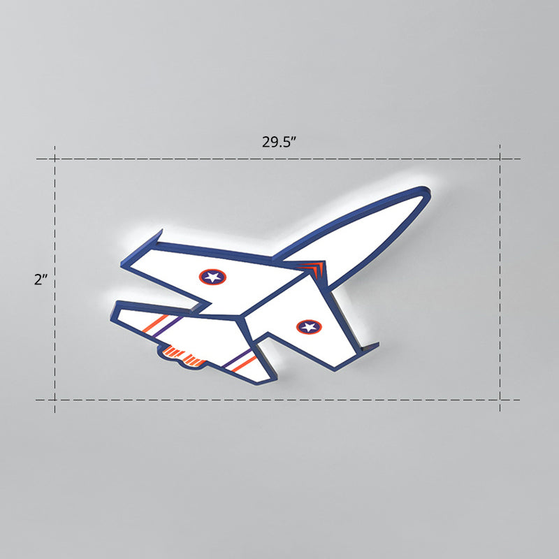 Ultradelgado avión LED luces incrustadas dibujos animados acrílico luces de techo para habitaciones infantiles