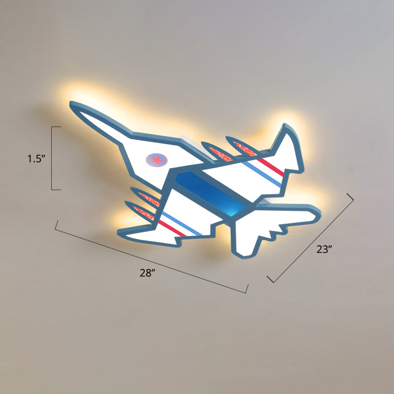 Avion à chasse d'eau LED LED CHILRENS CHAMBRE ACRYLIQU