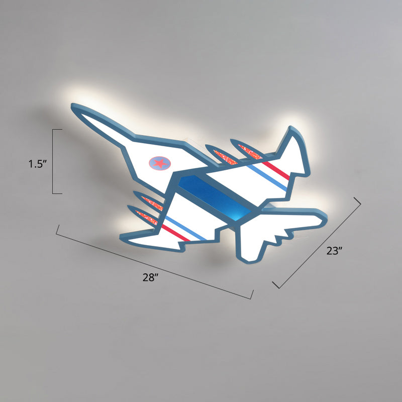 Avion à chasse d'eau LED LED CHILRENS CHAMBRE ACRYLIQU