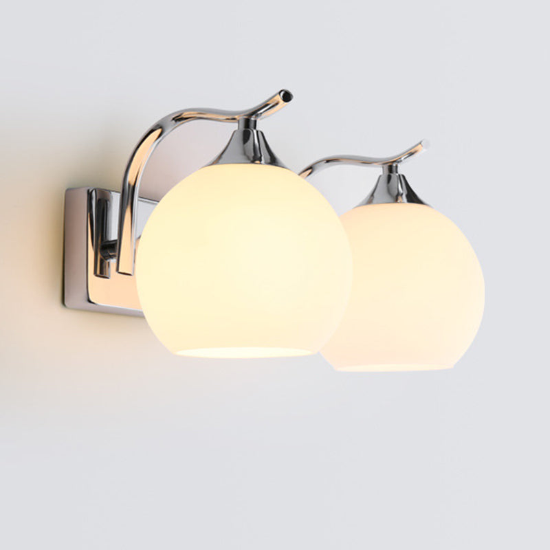 Satin Opalglas Kuppelleuchte Leuchte einfache Stil Korridor Wandhalterung Lampe