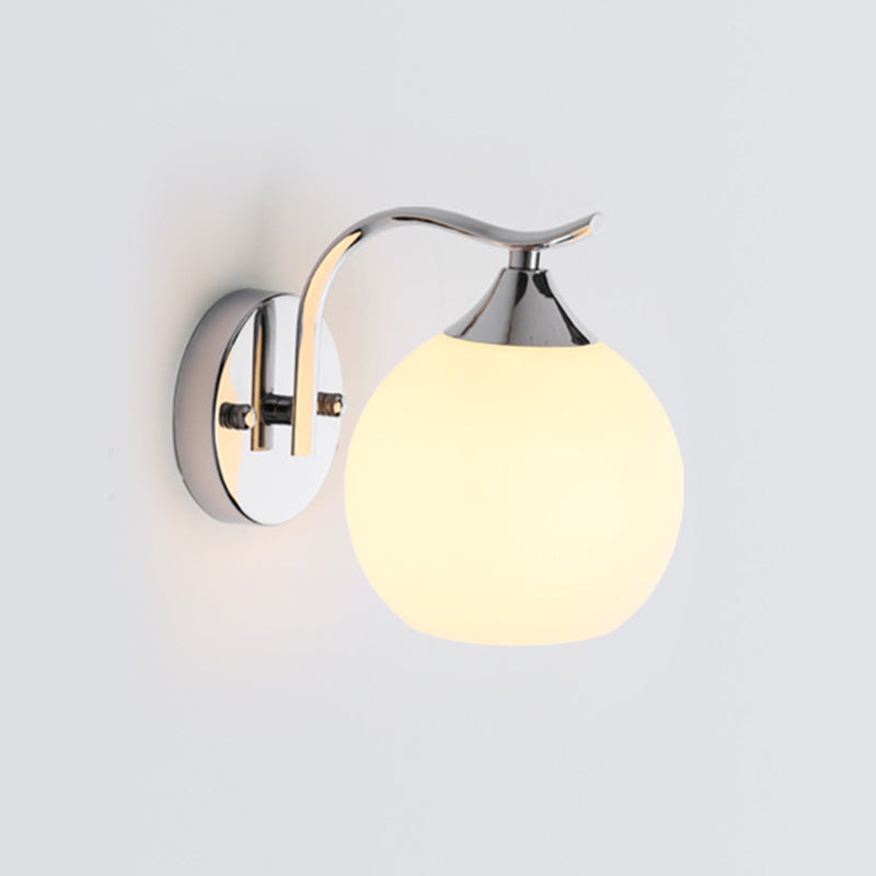 Satin Opalglas Kuppelleuchte Leuchte einfache Stil Korridor Wandhalterung Lampe