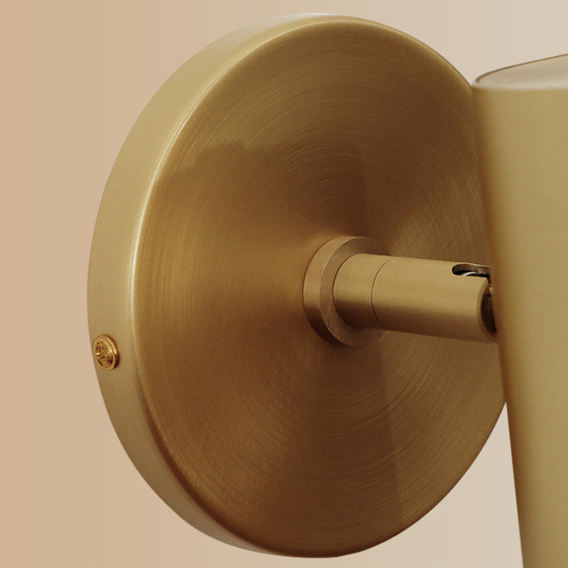 Finisco de acabado de latón Postmodern 1 Head Metal Reading Luz de pared para dormitorio