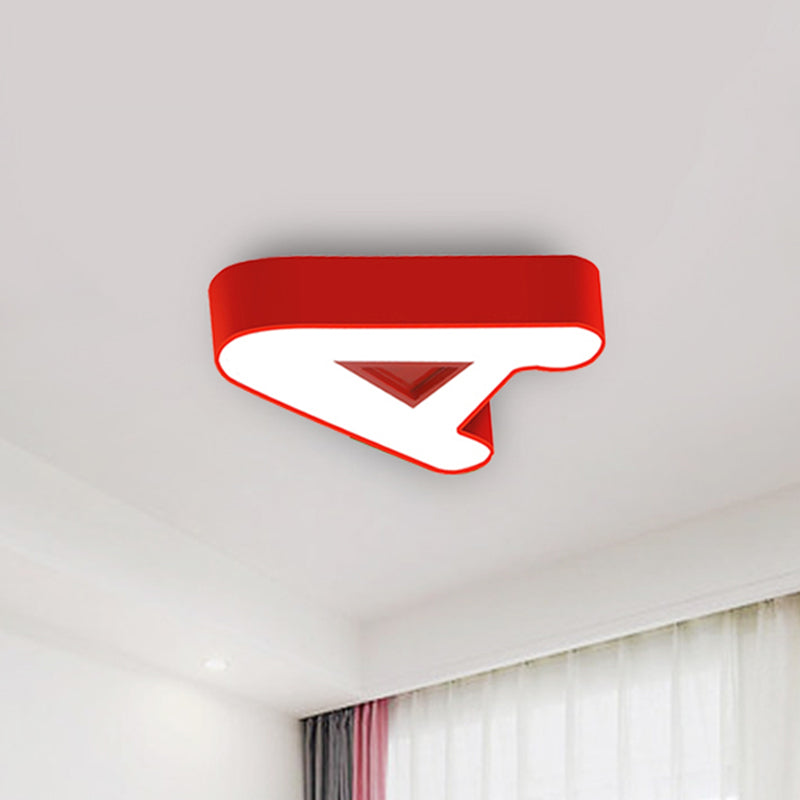 Kids Letter LED Ceiling Mount Light Acrylic Candy Colored Flush Light for Kindergarten