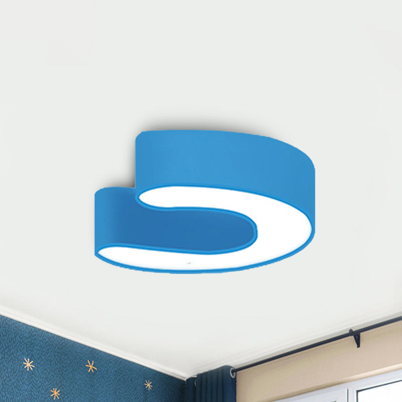 Kids Letter LED Ceiling Mount Light Acrylic Candy Colored Flush Light for Kindergarten