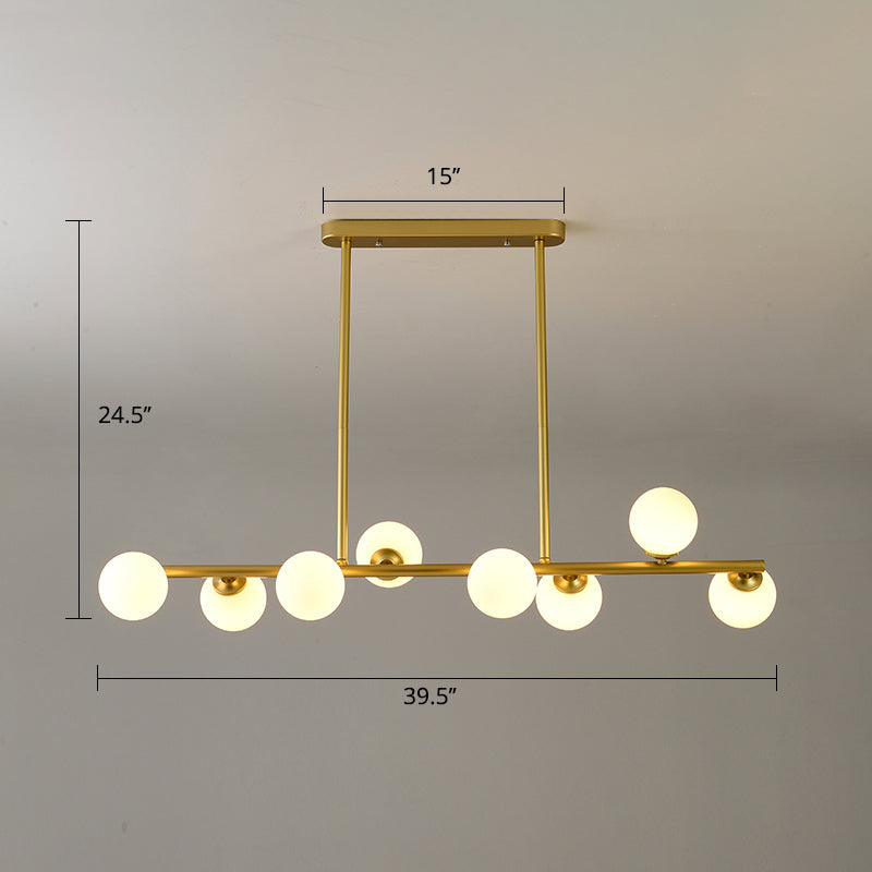 Modo Island Ceiling Light Simplicity White Glass Dining Room Hanging Pendant Light