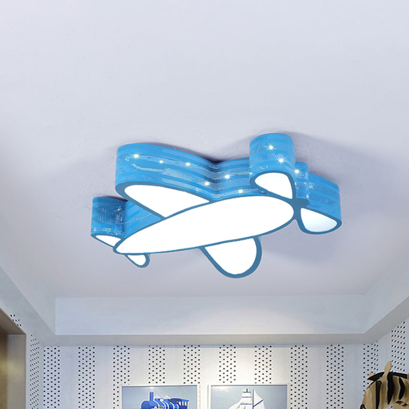 Plafonnier d'avion à hélice pour chambre d'enfants, luminaire de plafond en métal de Style dessin animé