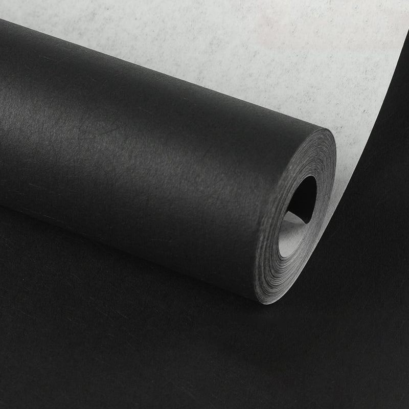 Simplicity Wallpaper Roll Solid Color Patterned Unpasted Wall Covering in Dark Color