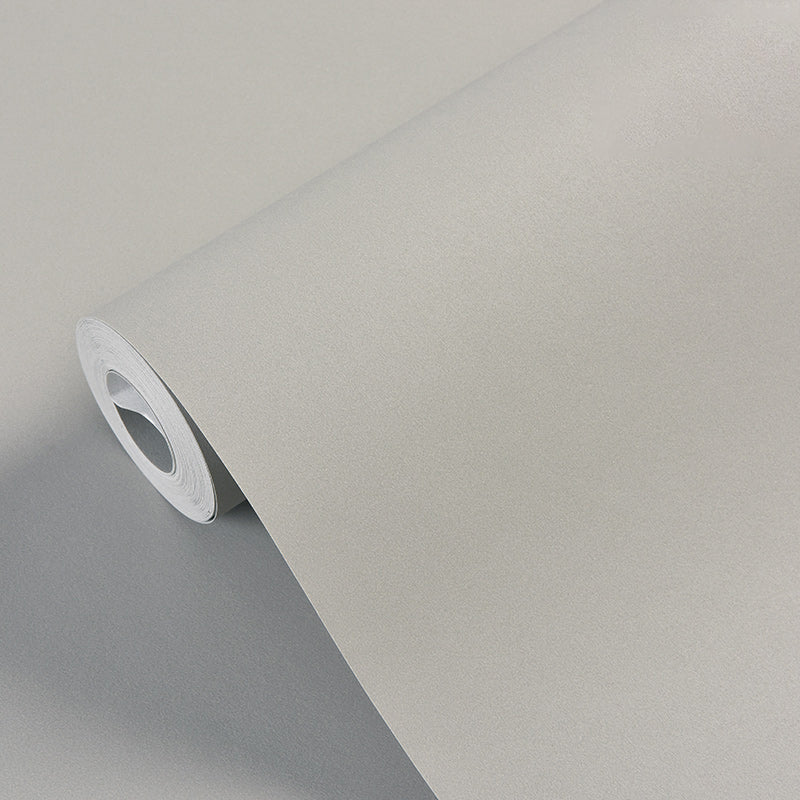 Solid-Colored Wallpaper Roll Simple Style Unpasted Living Room Wall Decor, 54.2-sq ft