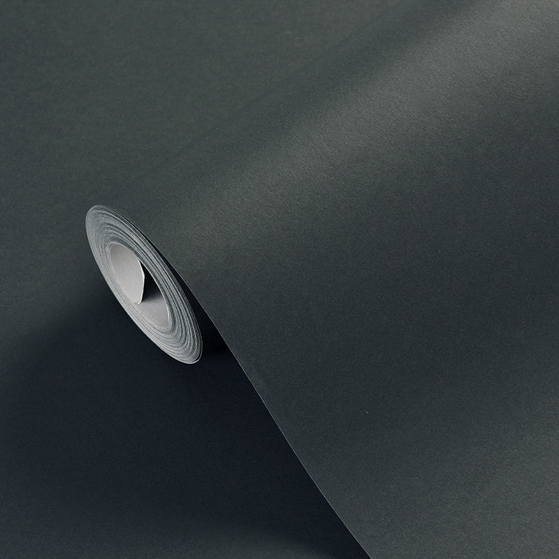 Solid-Colored Wallpaper Roll Simple Style Unpasted Living Room Wall Decor, 54.2-sq ft