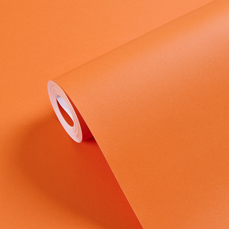 Solid-Colored Wallpaper Roll Simple Style Unpasted Living Room Wall Decor, 54.2-sq ft