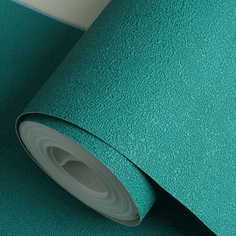 Wallpaper Roll Plain Pastel Color Minimalist Style Non-Woven Fabric Wall Covering
