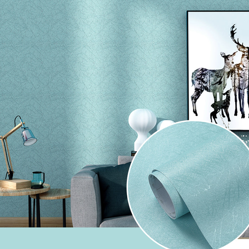 Solid Color Patterned Wallpaper Roll Unpasted Modern Living Room Wall Art, 19.4-sq ft
