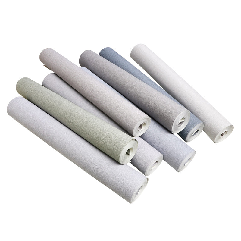 Modern Multi Color Non-Woven Wallpaper Roll Textured Solid Color Non-Pasted Wall Covering