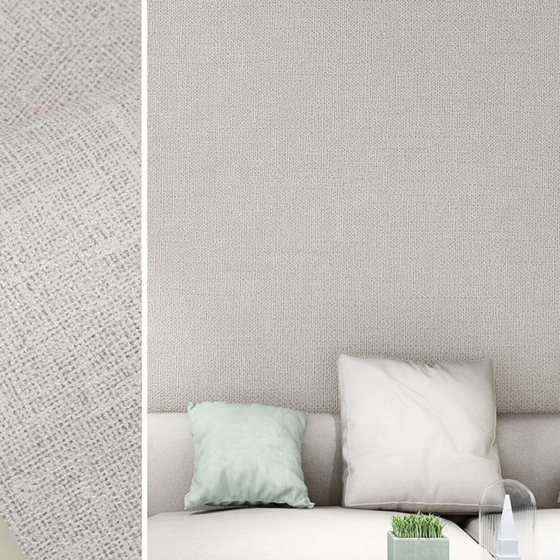 Modern Multi Color Non-Woven Wallpaper Roll Textured Solid Color Non-Pasted Wall Covering