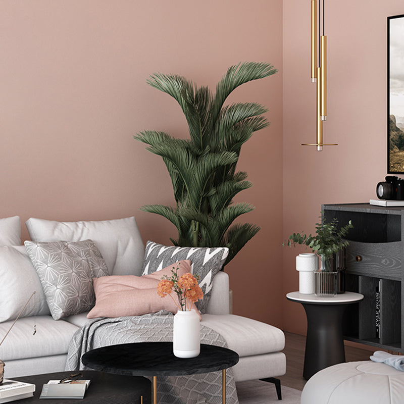 Effen gekleurd behang op rol, eigentijds zelfklevend slaapkamerwanddecor, 7 m²
