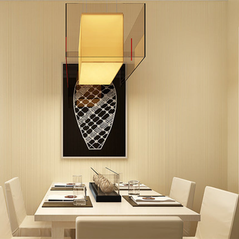 Pure Colored Wallpaper Roll Modern Non-Pasted Dinning Room Wall Decor, 57.1-sq ft