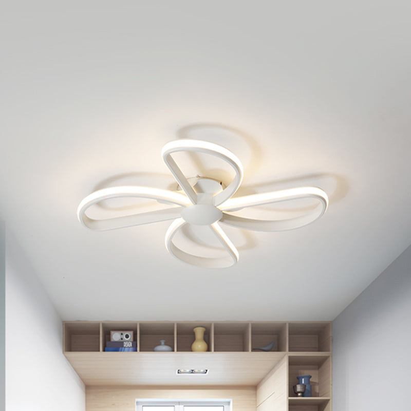 Blossom Shape LED Flush Mount Light Nordic Stylish Metal Ceiling Lamp for Kid Bedroom