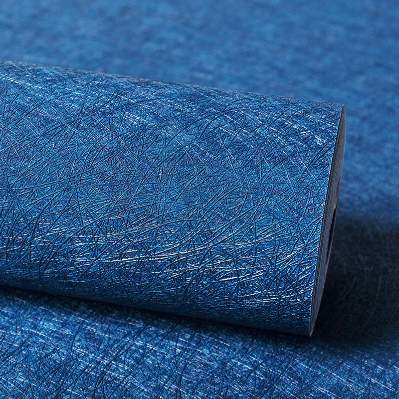 Modern Wallpaper Roll Solid-Colored Pattern Moisture Resistant Wall Covering, Multi-Color