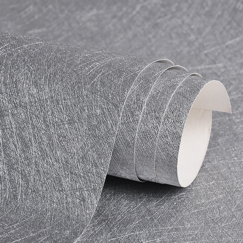 Modern Wallpaper Roll Solid-Colored Pattern Moisture Resistant Wall Covering, Multi-Color